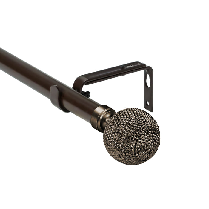 Urbanest 1-inch Diameter Giato Adjustable Single Drapery Curtain Rod
