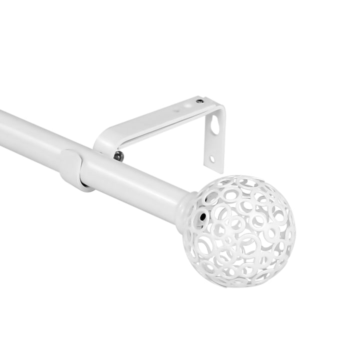 Urbanest Planet Ball Finial Curtain Drapery Rod Set, 3-4-inch