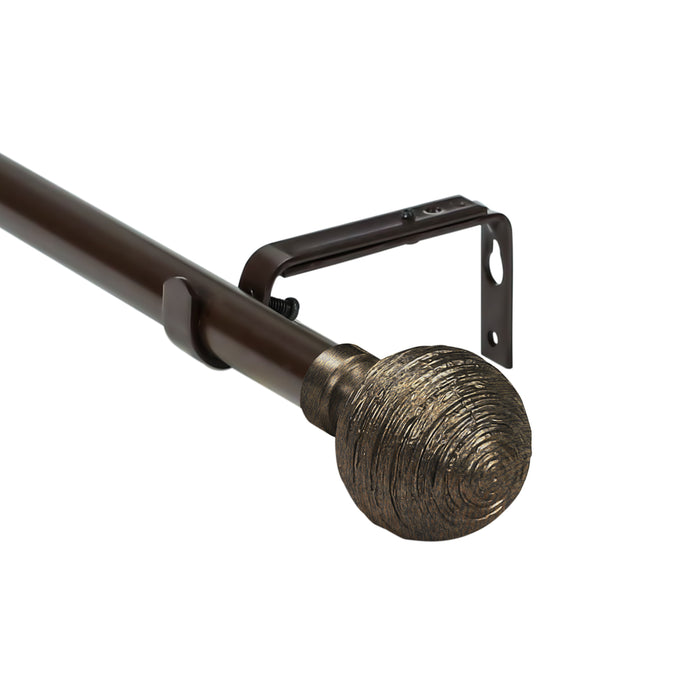 Urbanest 1-inch Diameter Favo Adjustable Single Drapery Curtain Rod