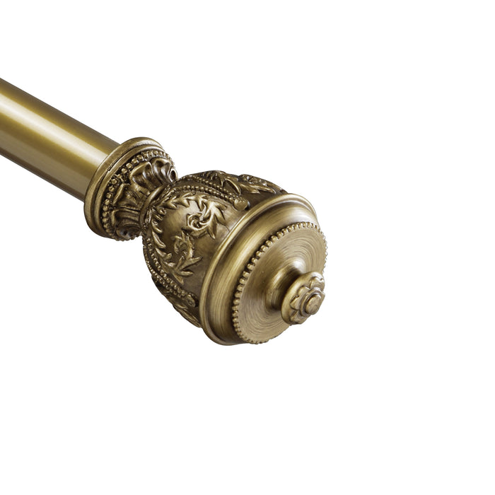 Urbanest 1-inch Diameter Grecian Urn Adjustable Single Drapery Curtain Rod
