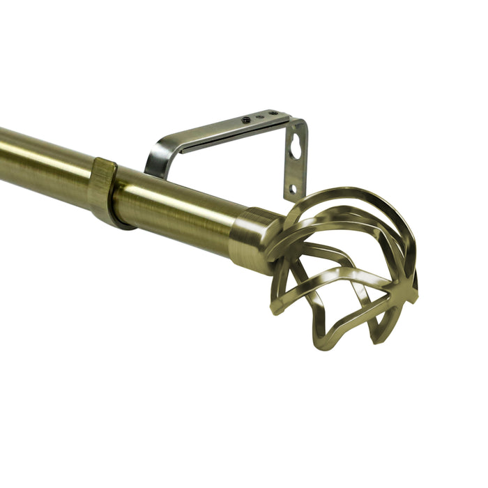 Urbanest 1-inch Diameter Zeffoli Adjustable Single Drapery Curtain Rod