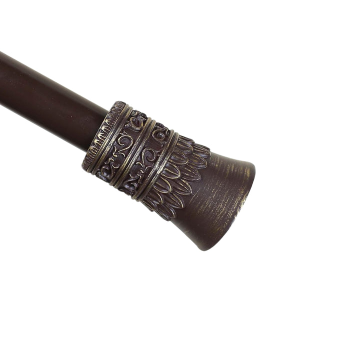 Urbanest 1-inch Diameter Tribale Adjustable Single Drapery Curtain Rod