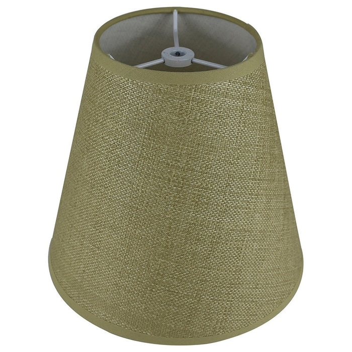 Hardback Faux Silk Empire Lamp Shade 5-inch by 9-inch by 8.5-inch, Spider Washer Fitter