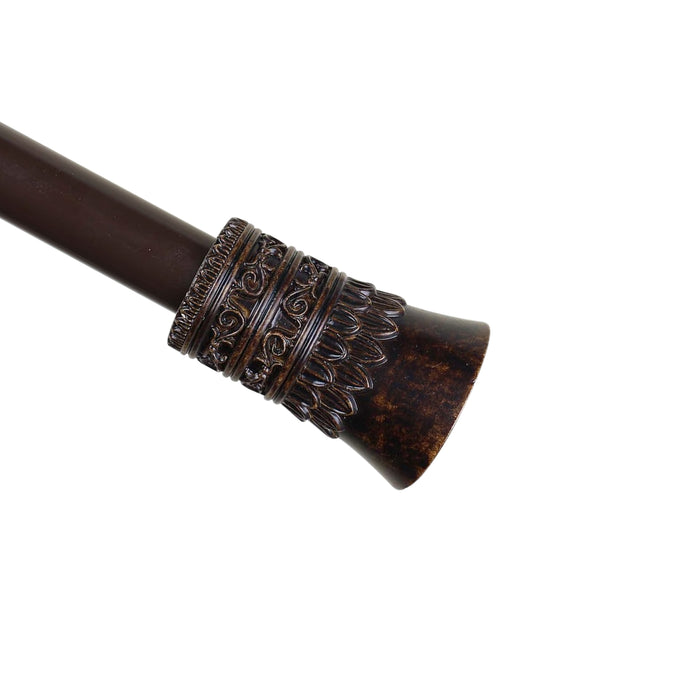 Urbanest 1-inch Diameter Tribale Adjustable Single Drapery Curtain Rod