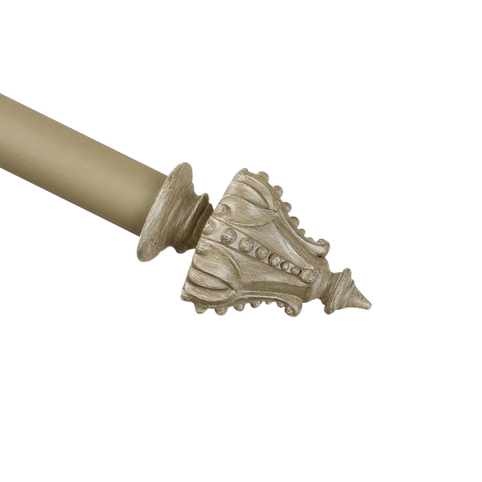 Urbanest 1-inch Diameter Regale Adjustable Single Drapery Curtain Rod