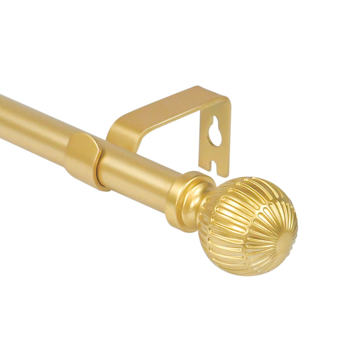 Urbanest 5/8" Single Telescoping Curtain Rod with Volle Ball Finials, 28"-120"