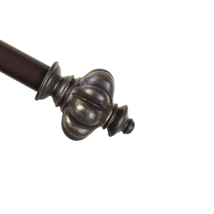 Urbanest 1-inch Regina Adjustable Single Drapery Curtain Rod - 6 Finishes