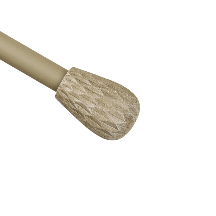 Urbanest 1-inch Diameter Metrico Adjustable Single Drapery Curtain Rod
