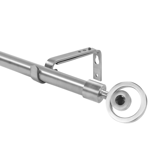 Urbanest Adjustable Stella Finial Curtain Drapery Rod Set, 3-4-inch