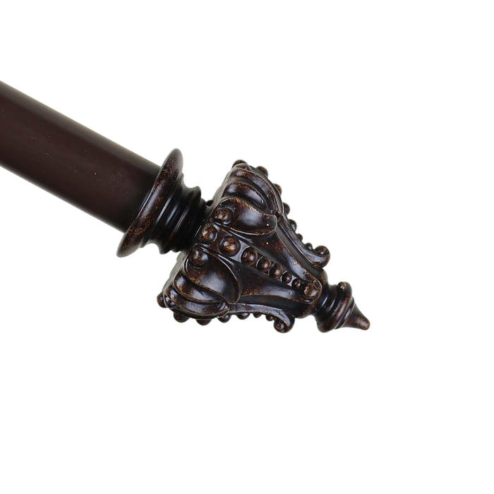 Urbanest 1-inch Diameter Regale Adjustable Single Drapery Curtain Rod