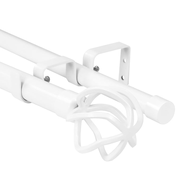 Urbanest Zeffoli Manhattan 1-inch 3-4 inch Double Drapery Curtain Window Rod Set
