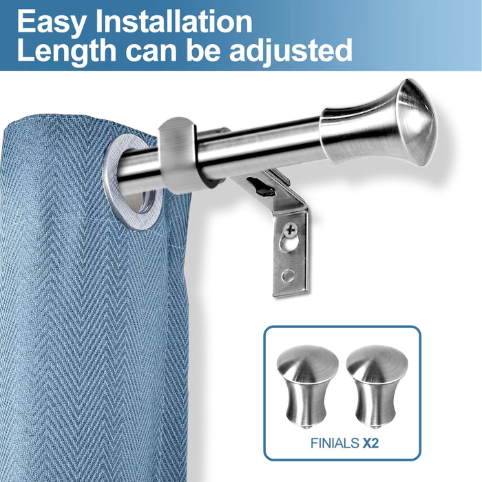 Urbanest Adjustable Buckingham Drapery Rod