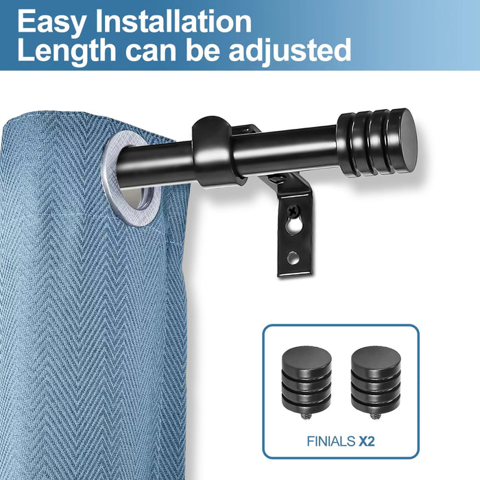 Urbanest Adjustable Spire Drapery Rod Set
