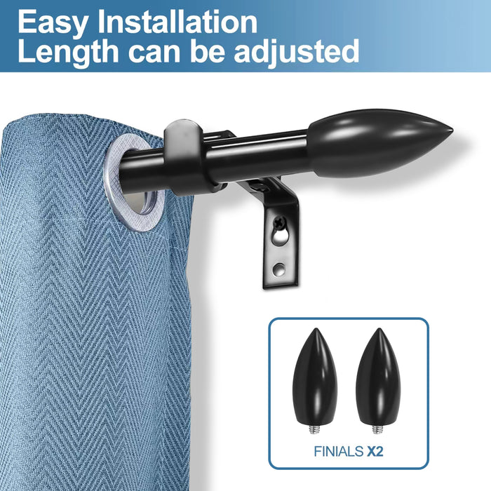 Urbanest Adjustable Bullet Drapery Rod