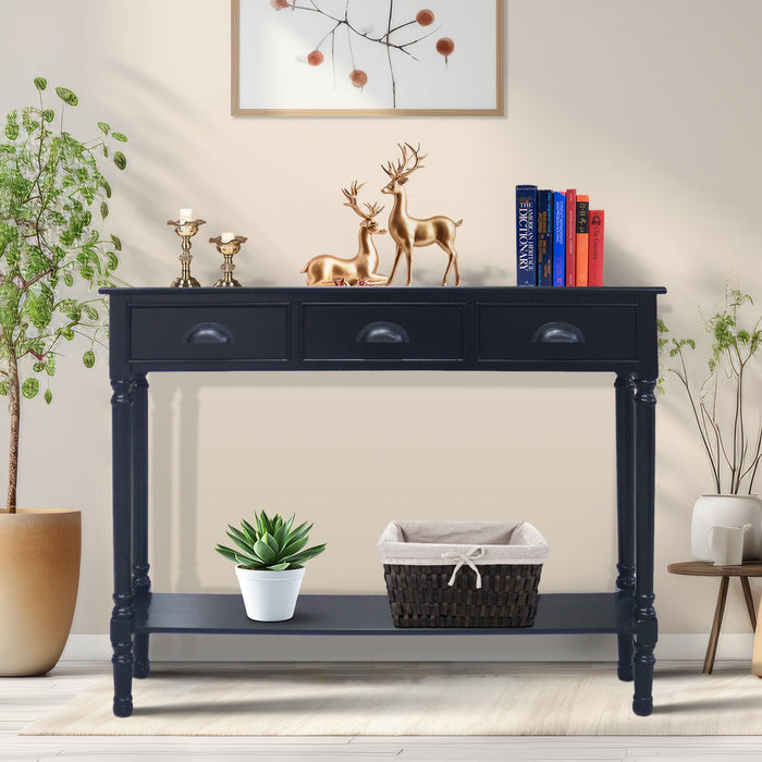 Burlington Console Table with 3 Drawers, 32-inch Tall, 39 1/2-inch Wid ...