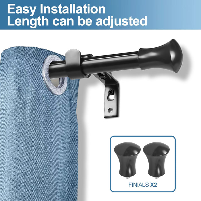 Urbanest Adjustable Buckingham Drapery Rod