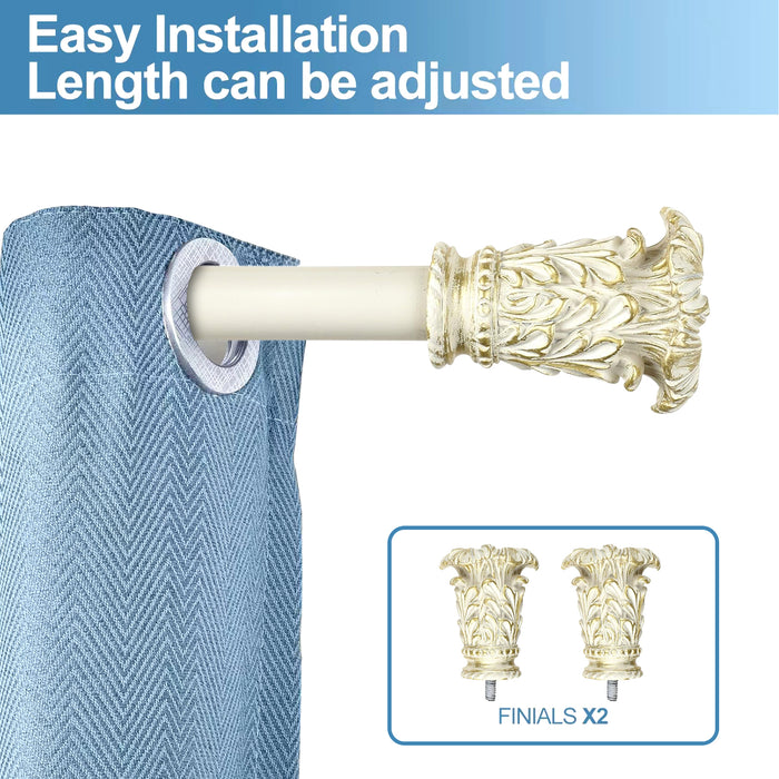 Urbanest 1-inch Diameter Chilton Adjustable Single Drapery Curtain Rod