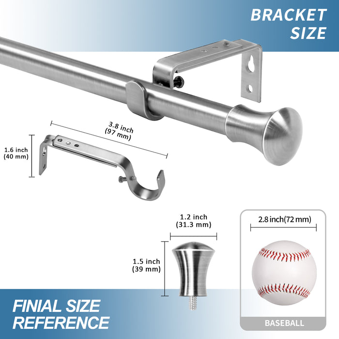 Urbanest Adjustable Buckingham Drapery Rod