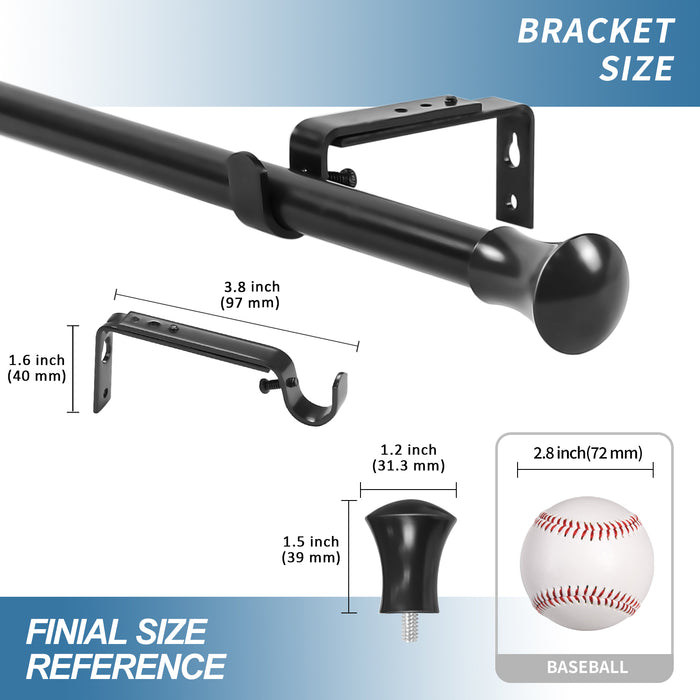 Urbanest Adjustable Buckingham Drapery Rod