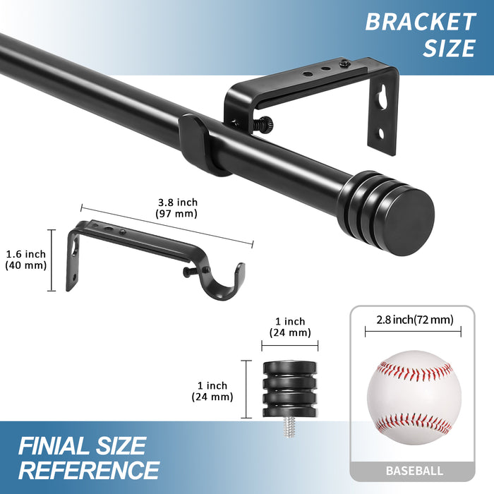 Urbanest Adjustable Spire Drapery Rod Set