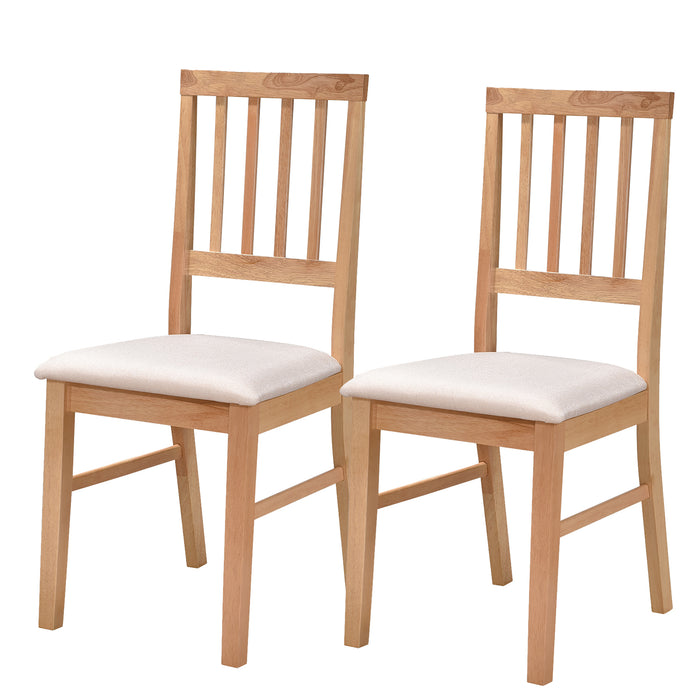 Urbanest Dining Chairs, Living Room Chair Set of 2 Dining Comfy Chair for Kitchen Upholstered Dining Chairs Kitchen and Dining Room Wood Leg Chair