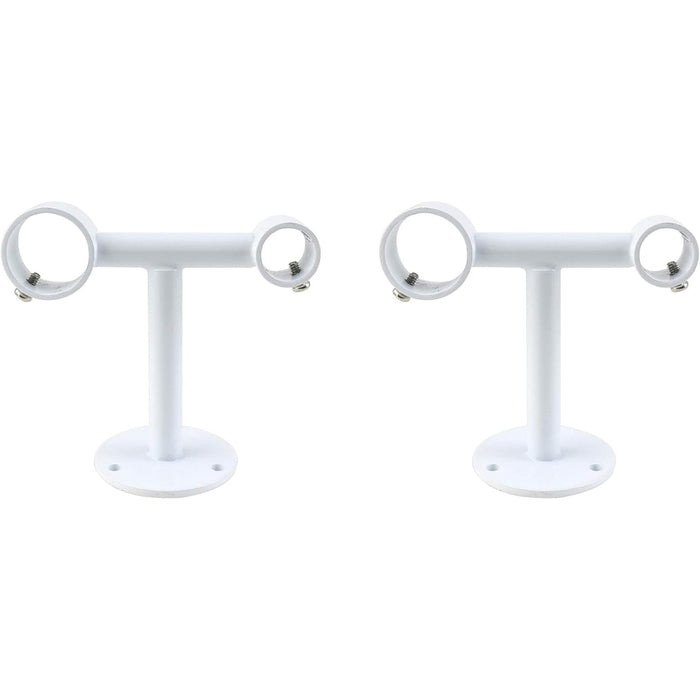 Urbanest Double Ceiling Bracket for Curtain Rod, Fits 1-inch Front Rod and 3-4 inch Back Rod