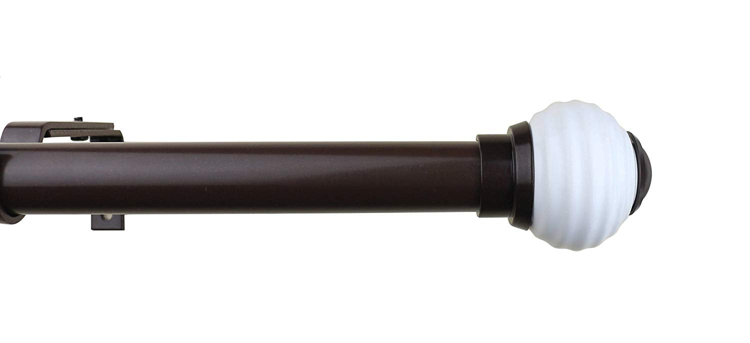 Urbanest 1-inch Diameter Miele Adjustable Single Drapery Curtain Rod