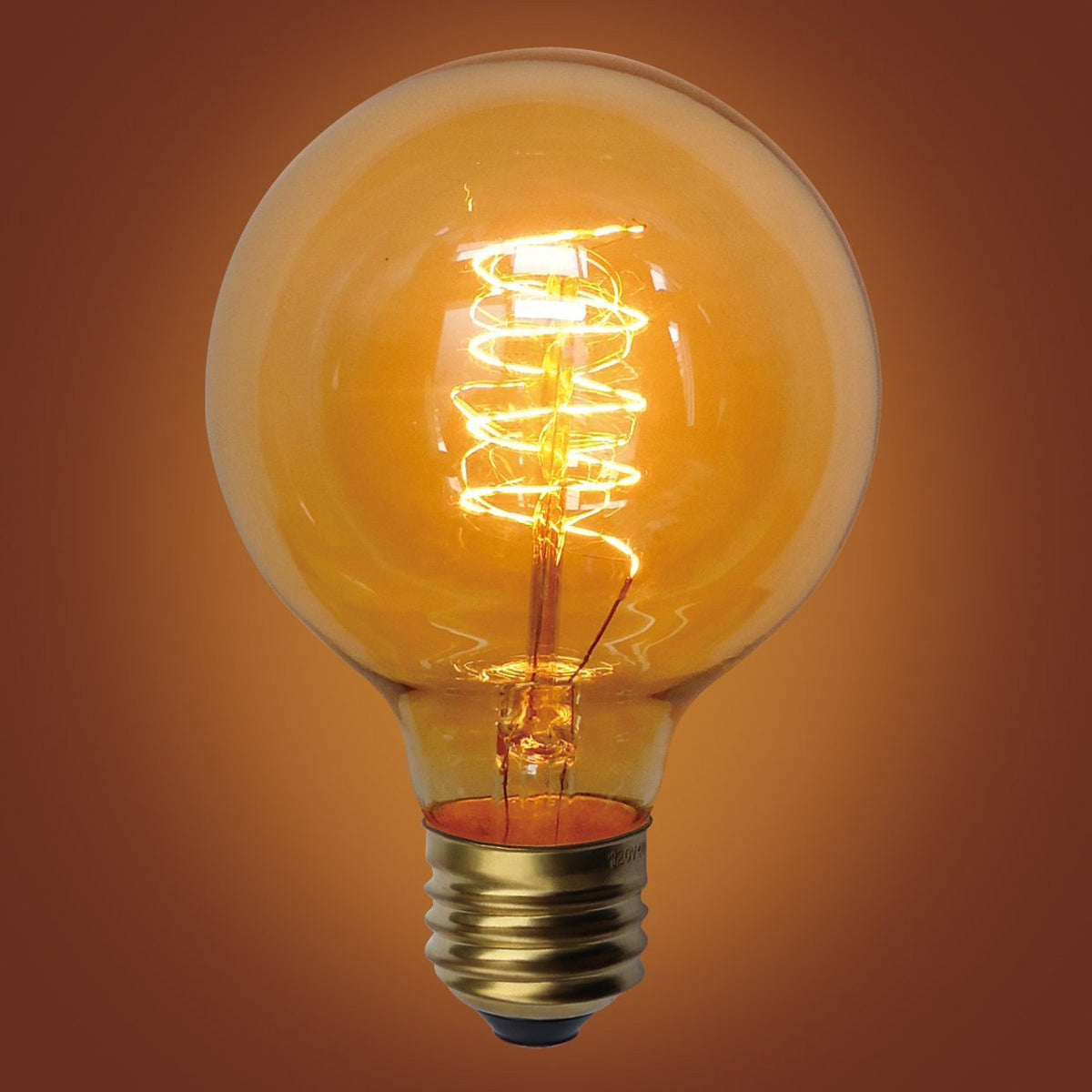 Spiral Loop G80 Vintage Edison Bulb, E26 Medium Base, 40 Watt — urbanest