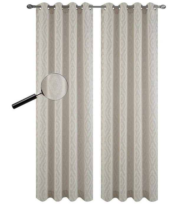 Urbanest Set of 2 Portland Sheer Curtain Drapery Panels with Grommets
