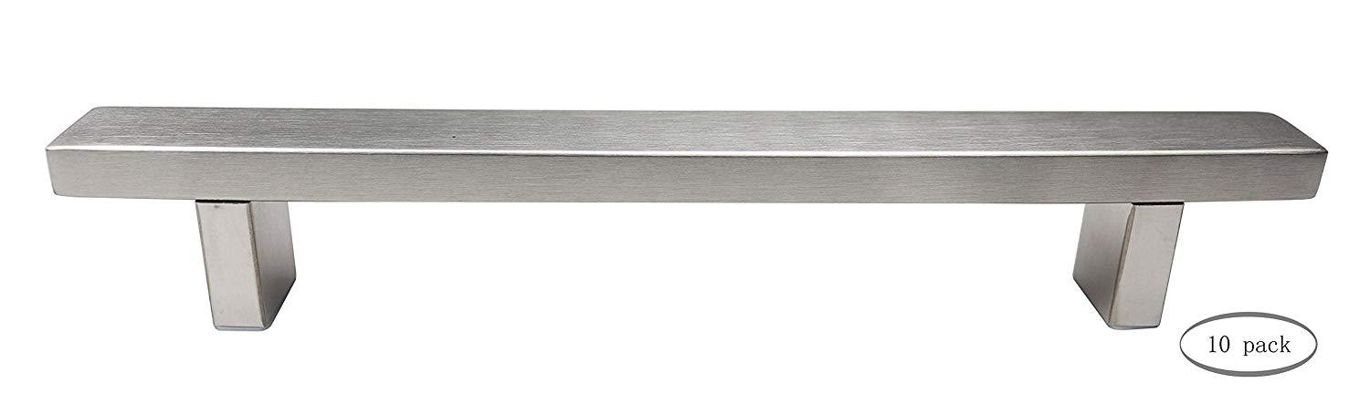 Urbanest Set of 10 Cabinet Pulls, Brushed Satin Nickel