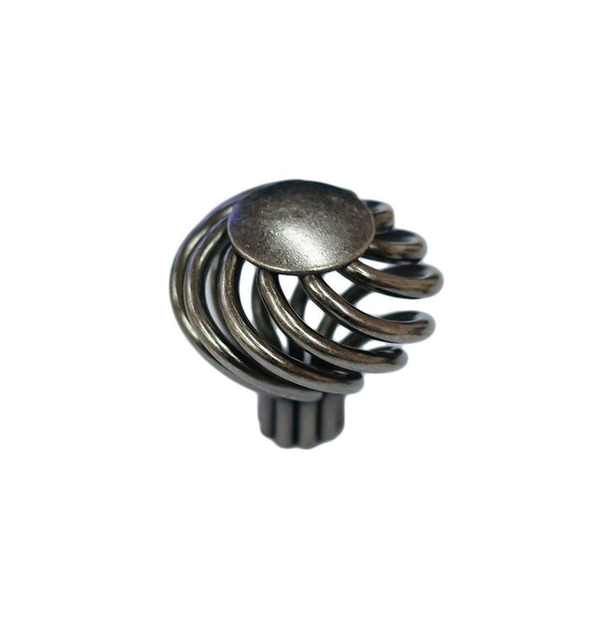 Birdcage Cabinet Hardware Knob 1 3/8-inch Diameter - 2 Finishes