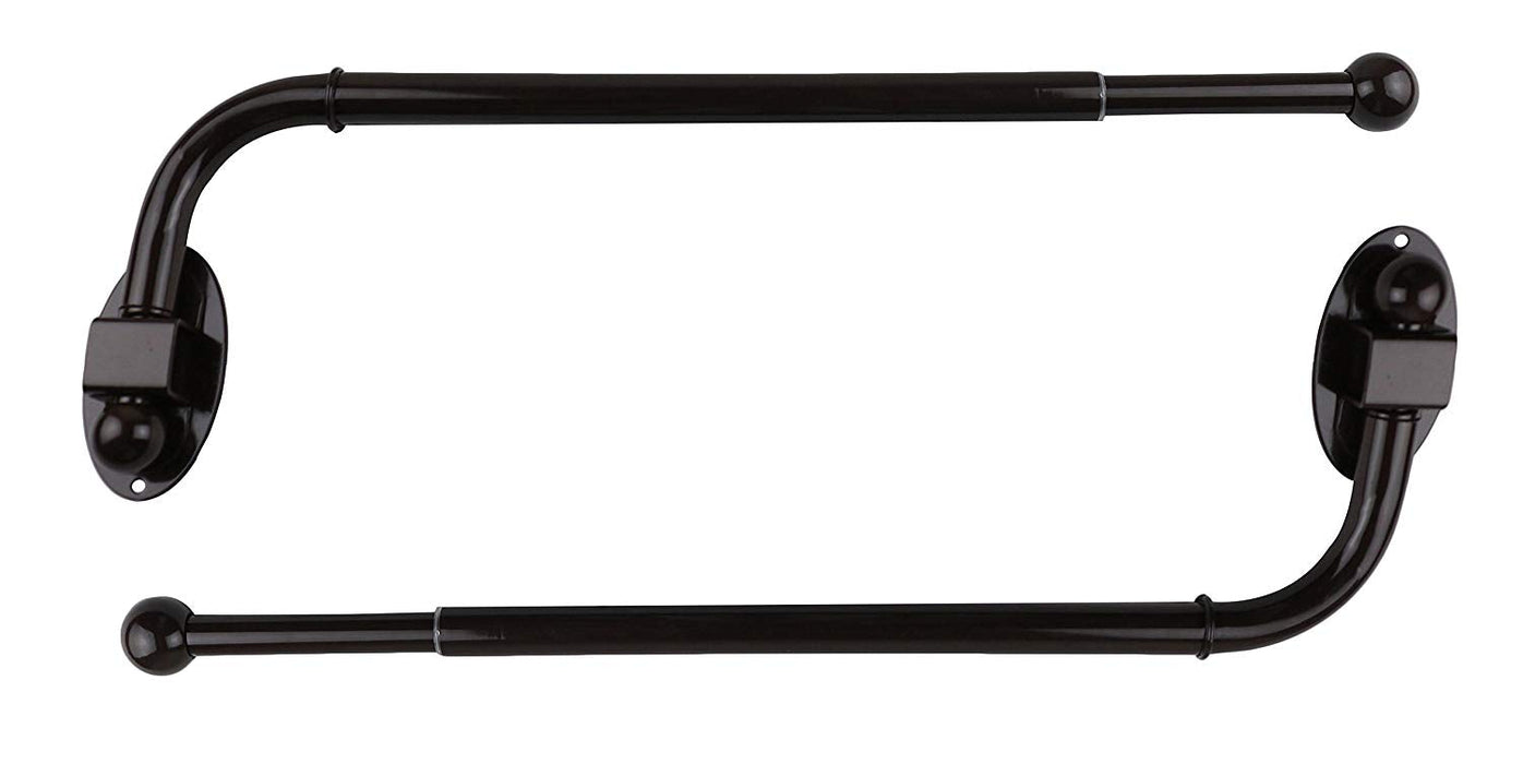 Urbanest Swing Arm Curtain Drapery Rod, 0.75" Dia, 14" to 24"