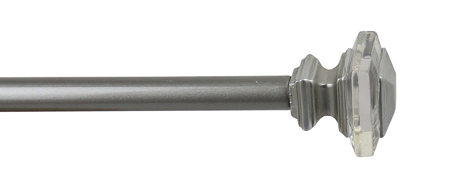 Urbanest 3-4-inch Diameter Cassini Adjustable Single Drapery Curtain Rod