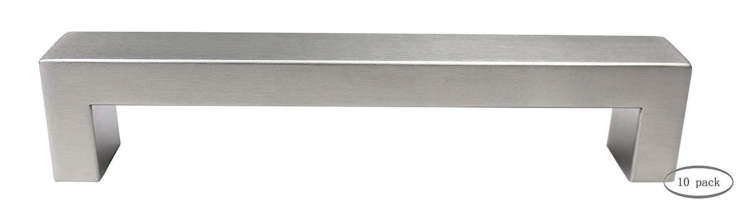 Urbanest Set of 10 Cabinet Pulls, Brushed Satin Nickel