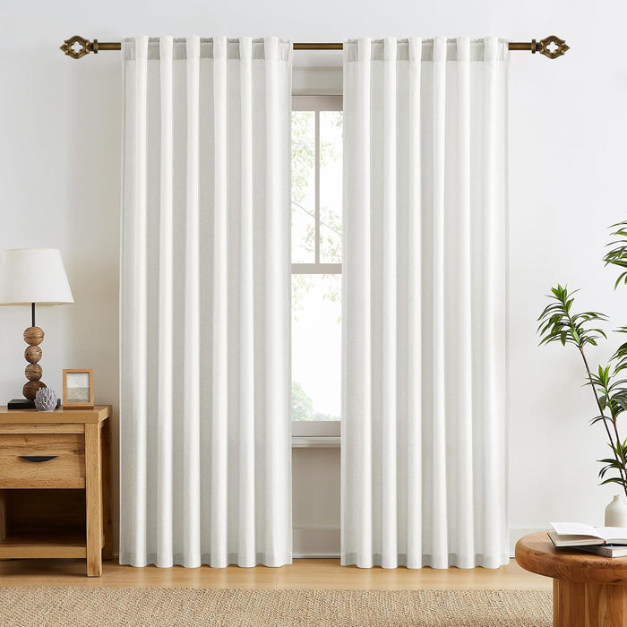 Urbanest 1-inch Diameter Leto Drapery Curtain Rod - 2 Finishes