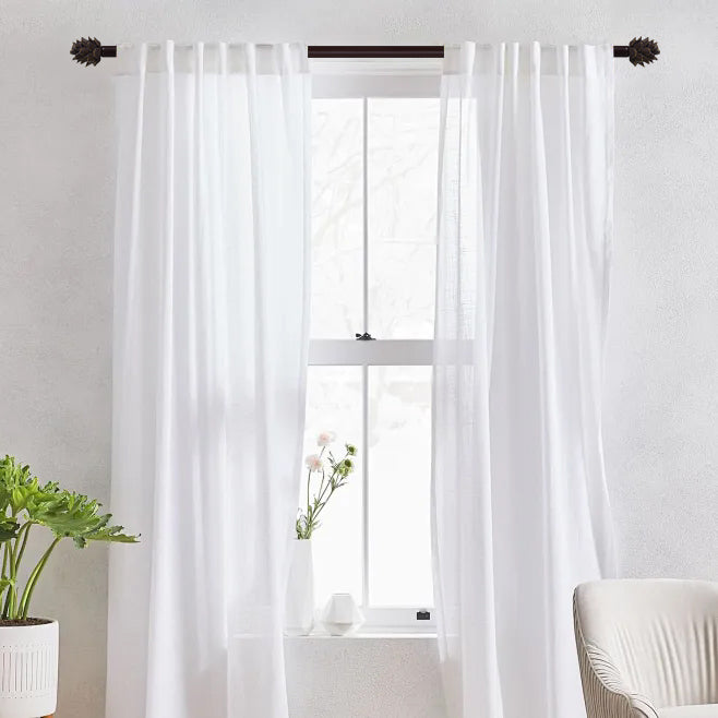 Pinecone Adjustable Drapery Curtain Rod
