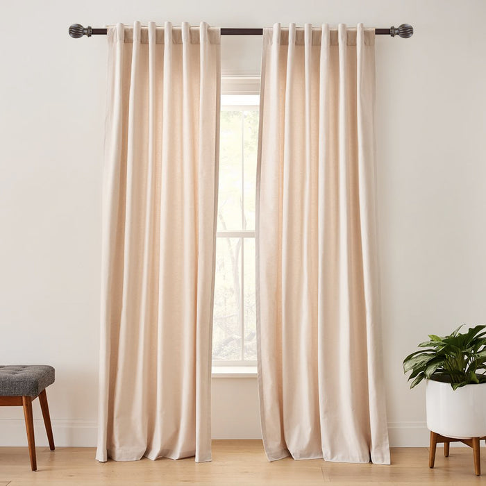 Urbanest 1-inch Diameter Lecca Adjustable Single Drapery Curtain Rod - 7 Finishes