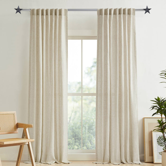 Urbanest Star Window Curtain Drapery Rod Set