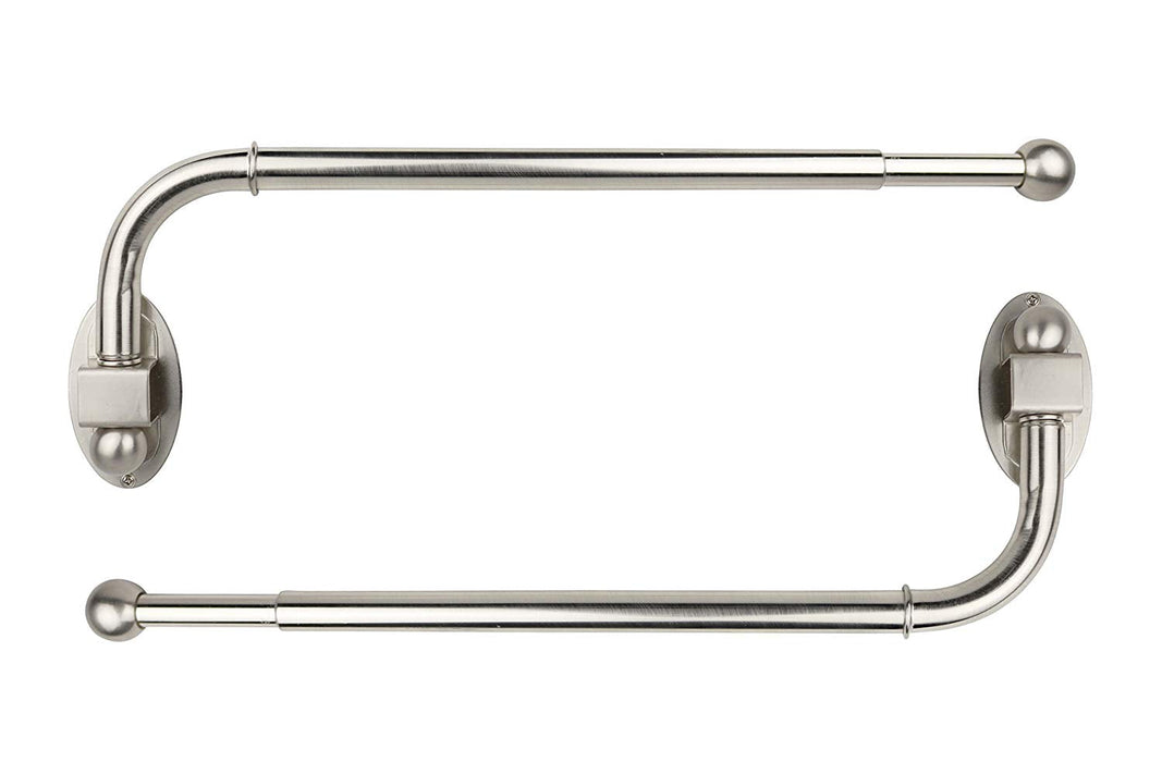 Urbanest Swing Arm Curtain Drapery Rod, 0.75" Dia, 14" to 24"