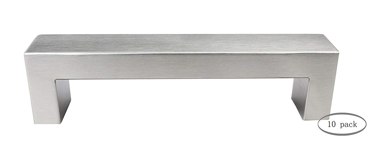 Urbanest Set of 10 Cabinet Pulls, Brushed Satin Nickel