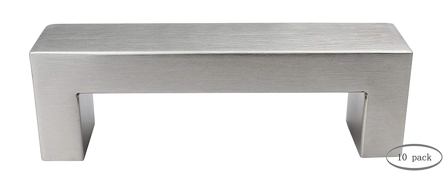 Urbanest Set of 10 Cabinet Pulls, Brushed Satin Nickel