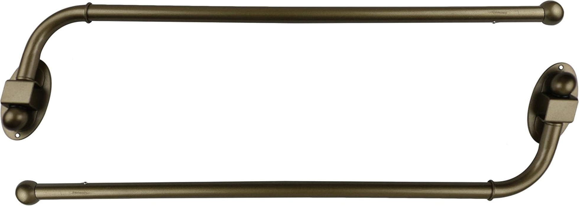 Urbanest Swing Arm Curtain Drapery Rod, 0.75" Dia, 14" to 24"