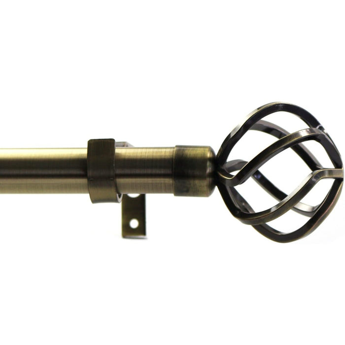 Urbanest 1-inch Diameter Zeffoli Adjustable Single Drapery Curtain Rod