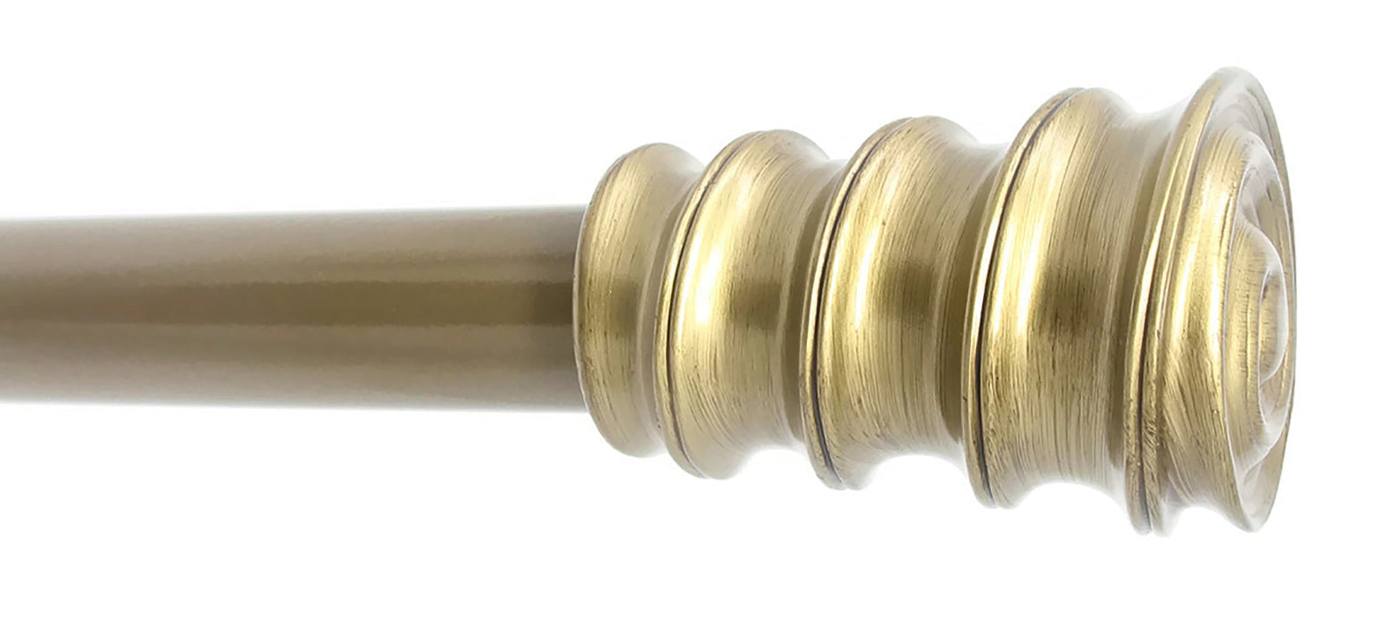 Conto Curtain Drapery Rod, 1" Diameter, 6 Finishes, 3 Sizes