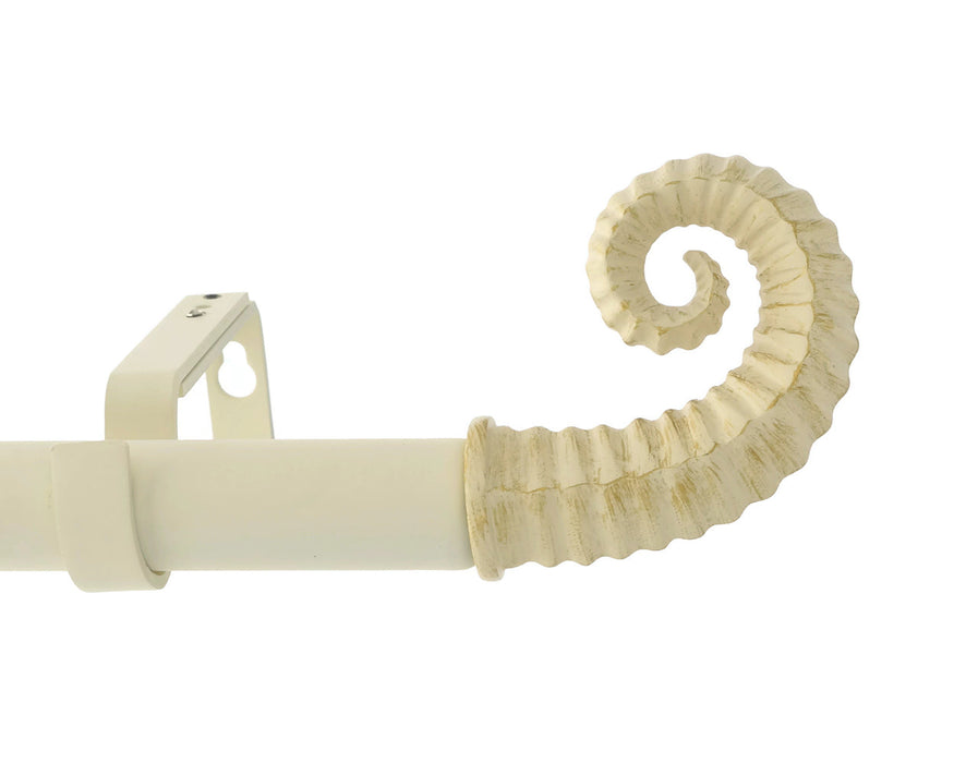 Horn 1" Diameter Adjustable Curtain Rod