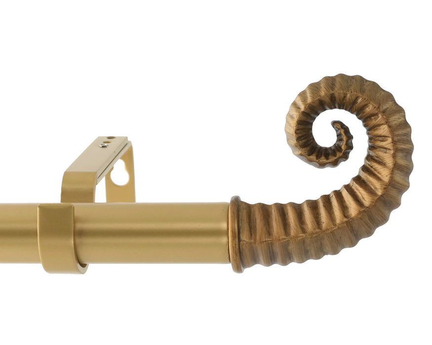 Horn 1" Diameter Adjustable Curtain Rod