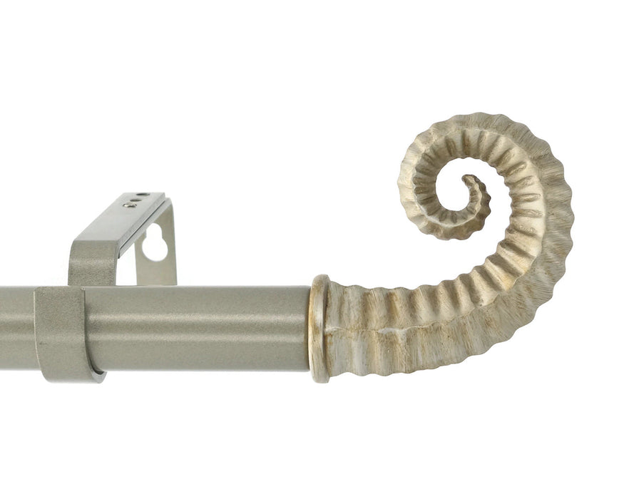 Horn 1" Diameter Adjustable Curtain Rod
