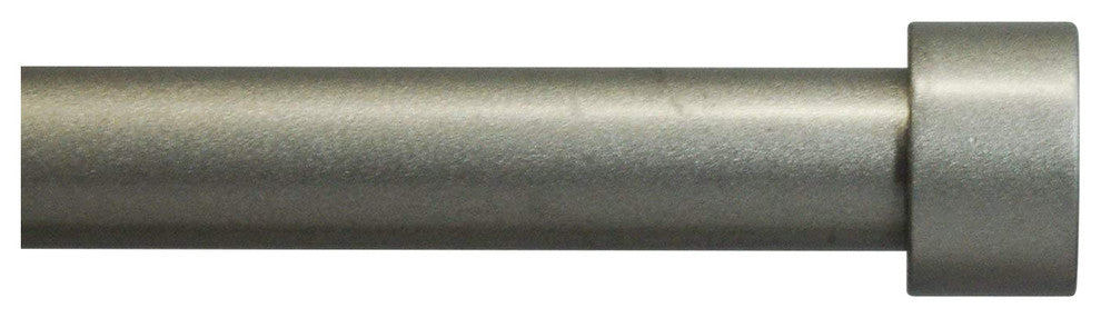 Adjustable End Cap Finial Curtain Drapery Rod Set, 5/8-inch