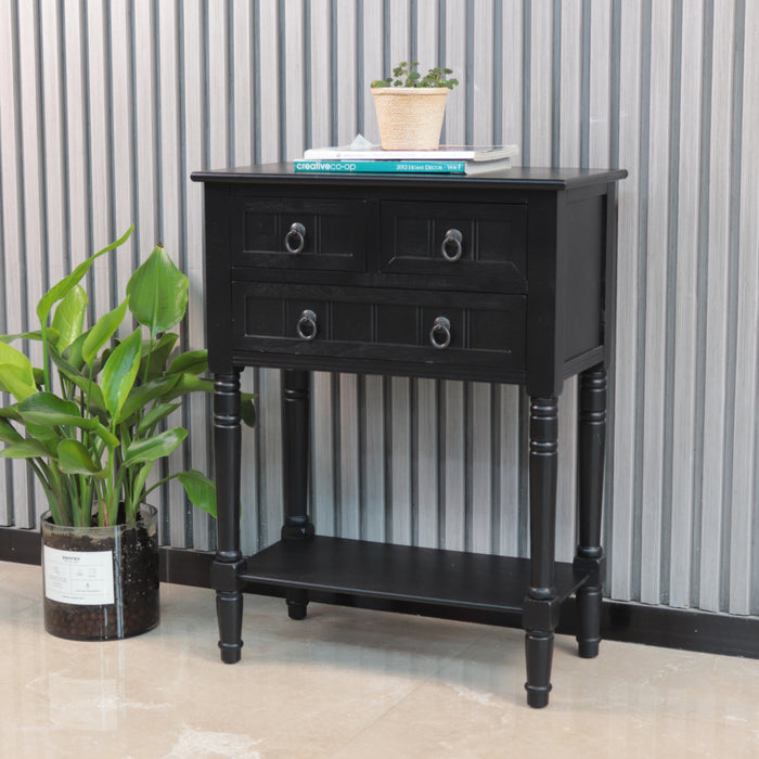 Small black hallway table hotsell