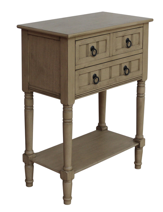 Entryway Table with Storage, Rustic Small Console Table w/ 3 Drawers & Open Bottom Shelf, Skinny Wood Console Table, Narrow Sofa Side Table for Living Room, Foyer, Hallway, Entry Table